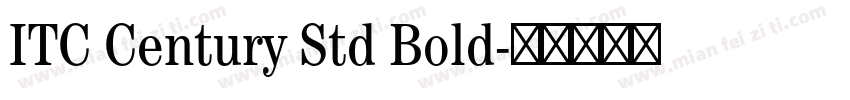 ITC Century Std Bold字体转换